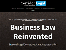 Tablet Screenshot of corridorlegal.net